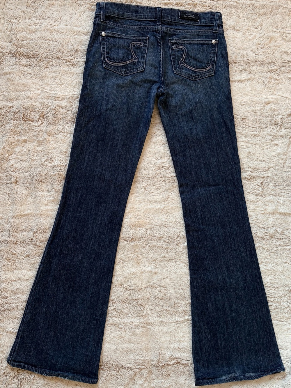 Y2K Rock & Republic RARE Vintage Low Rise Flare Jeans McBling It Girl Going Out